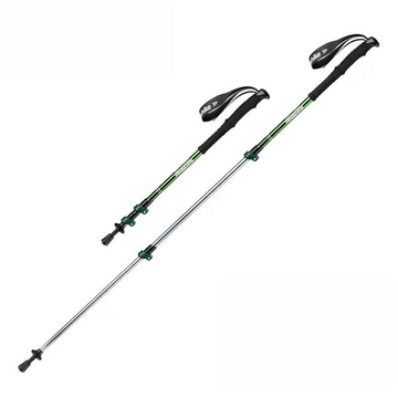 Bâton de Randonnée Télescopique 135 cm – Ultra-Léger 255g, Aluminium, Pointe en Acier Tungstène