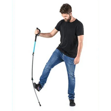 Bâton de Randonnée Télescopique 135 cm – Ultra-Léger 255g, Aluminium, Pointe en Acier Tungstène