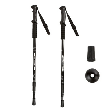 Bâtons de Marche Télescopiques Ultra-Légers et Robustes – Aluminium, Réglables 53-110 cm, Pointe en Acier Tungstène