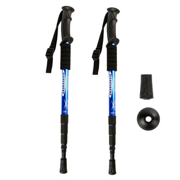 Bâtons de Marche Télescopiques Ultra-Légers et Robustes – Aluminium, Réglables 53-110 cm, Pointe en Acier Tungstène
