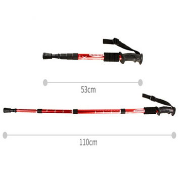 Bâtons de Marche Télescopiques Ultra-Légers et Robustes – Aluminium, Réglables 53-110 cm, Pointe en Acier Tungstène