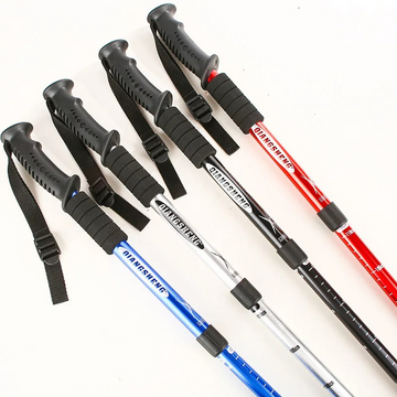 Bâtons de Marche Télescopiques Ultra-Légers et Robustes – Aluminium, Réglables 53-110 cm, Pointe en Acier Tungstène