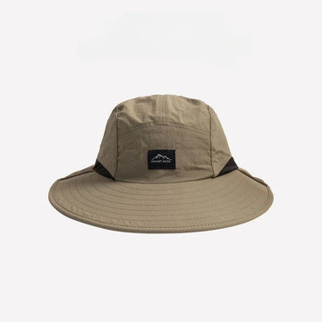 Chapeau de Soleil Unisexe Anti UV Imperméable avec Large Bord et Protection Nuque, Léger et Respirant