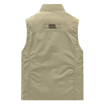 Gilet de Pêche Légère avec Multiples Poches - Gilet Pecheur Idéal pour Activités Extérieures