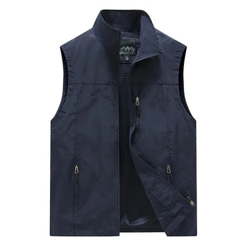 Gilet de Pêche Légère avec Multiples Poches - Gilet Pecheur Idéal pour Activités Extérieures