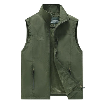 Gilet de Pêche Légère avec Multiples Poches - Gilet Pecheur Idéal pour Activités Extérieures