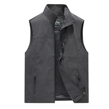Gilet de Pêche Légère avec Multiples Poches - Gilet Pecheur Idéal pour Activités Extérieures