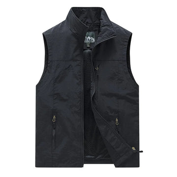 Gilet de Pêche Légère avec Multiples Poches - Gilet Pecheur Idéal pour Activités Extérieures