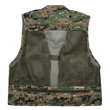 Gilet de Pêche Respirant Multi-Poches Imperméable pour Aventures Extérieures