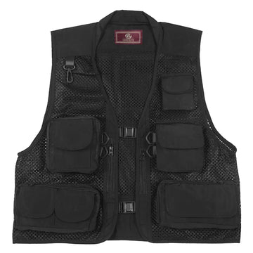 Gilet de Pêche Respirant Multi-Poches Imperméable pour Aventures Extérieures