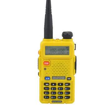 Talkie-Walkie Double Bande VHF/UHF – 128 Canaux, 5W, Radio FM, Batterie 1800mAh, Portée 3 à 5 km
