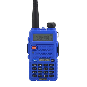 Talkie-Walkie Double Bande VHF/UHF – 128 Canaux, 5W, Radio FM, Batterie 1800mAh, Portée 3 à 5 km