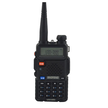 Talkie-Walkie Double Bande VHF/UHF – 128 Canaux, 5W, Radio FM, Batterie 1800mAh, Portée 3 à 5 km