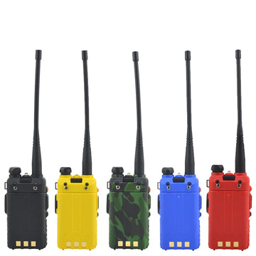 Talkie-Walkie Double Bande VHF/UHF – 128 Canaux, 5W, Radio FM, Batterie 1800mAh, Portée 3 à 5 km
