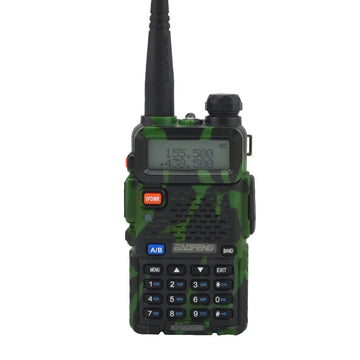 Talkie-Walkie Double Bande VHF/UHF – 128 Canaux, 5W, Radio FM, Batterie 1800mAh, Portée 3 à 5 km