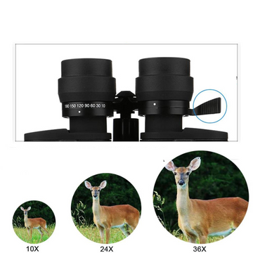 Jumelles de Randonnée Légeres – Zoom 10x/30x, Portée 1000m, Oculaire 15mm, Revêtement Caoutchouc, 950g