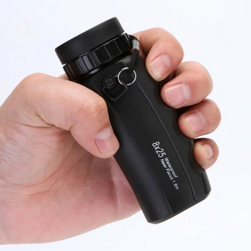 Monoculaire de Randonnée HD 8x25 – Portée 1000m, Oculaire 18mm, Compact, Léger 350g, Structure Plastique