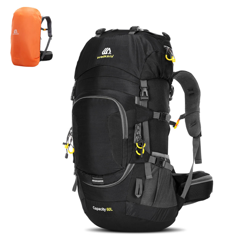 Sac À Dos Homme Imperméable 60L Avec Housse De Pluie Pour Randonnée