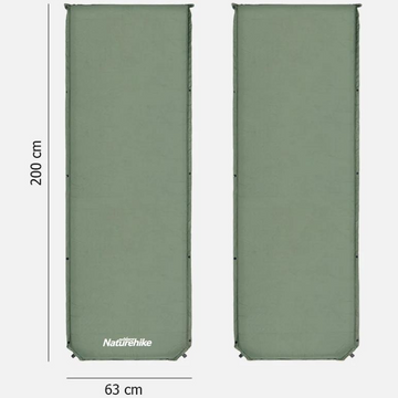 Matelas de Camping Auto-Gonflant Imperméable – 200x63x5 cm, Confortable et Pliable, 1,9 kg