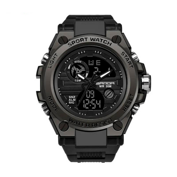 Montre de randonnée élégante avec chronomètre et alarme – Étanche 30M, design moderne