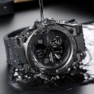 Montre de randonnée élégante avec chronomètre et alarme – Étanche 30M, design moderne