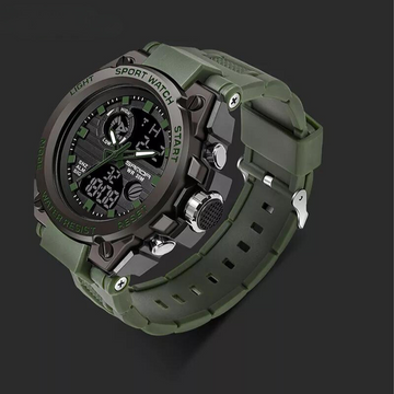 Montre de randonnée élégante avec chronomètre et alarme – Étanche 30M, design moderne
