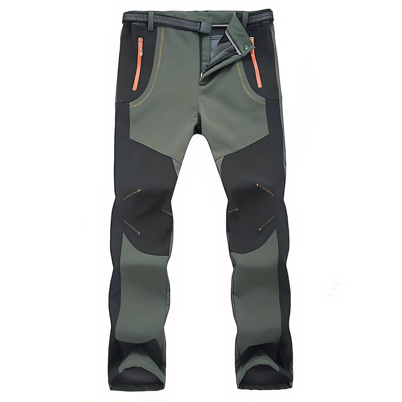 Pantalon Randonnée Homme Déperlant Avec Doublure Polaire Confort Optimal