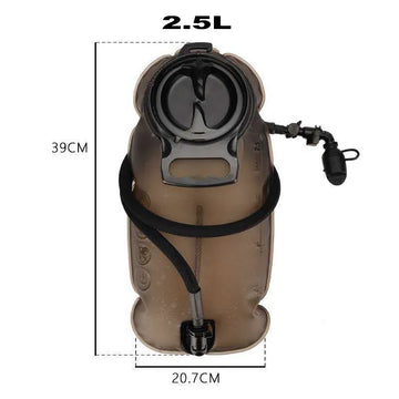 Variant image for Sac Hydratation TPU 2,0L/2,5L Avec Tuyau Flexible Pour Randonnée et Vélo-1