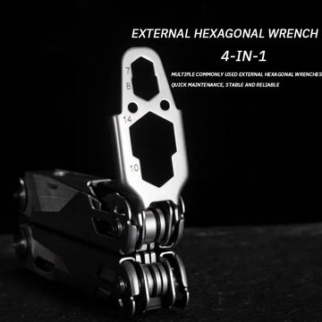 Pince Multifonctionnelle Pliable en Acier Inoxydable pour Activités de Plein Air