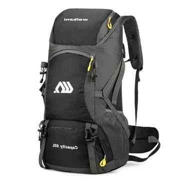 Grand sac à dos de voyage étanche 50L – 62 x 30 x 15 cm, idéal pour les aventures en plein air