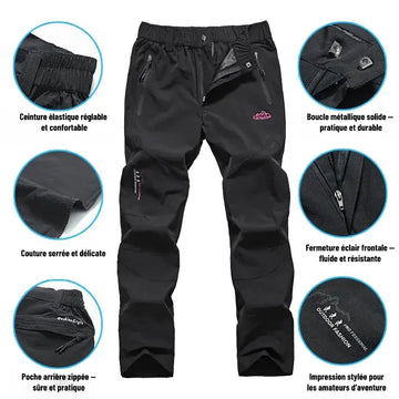 Pantalon de Randonnée Imperméable Léger Homme Femme - Séchage Rapide, Confort Optimal