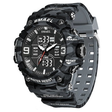 Variant image for Montre Digitale Militaire Imperméable avec Alarme et Double Fuseau Horaire-9