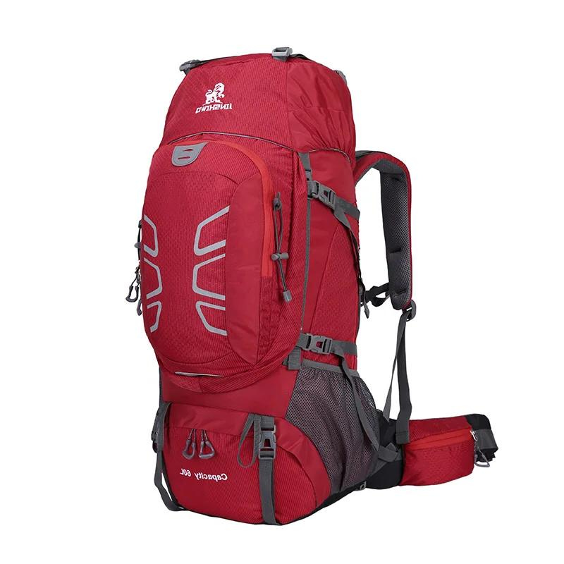 Sac à dos de voyage en nylon étanche 60L – 77 x 31 x 27 cm, idéal pour les aventures en plein air