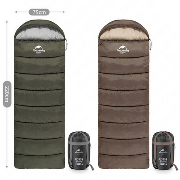 Sac de Couchage Ultra-Léger en Duvet – Imperméable, Isolant, 220x75 cm, 3 Saisons, 1100g