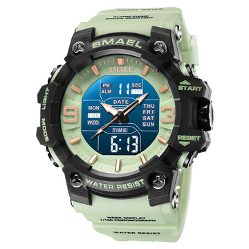 Variant image for Montre Digitale Militaire Imperméable avec Alarme et Double Fuseau Horaire-6