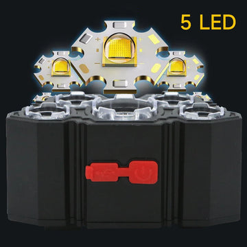 Lampe Frontale LED Rechargeable Étanche 5 Modes - Lampe de Poche Idéale pour Camping et Aventure