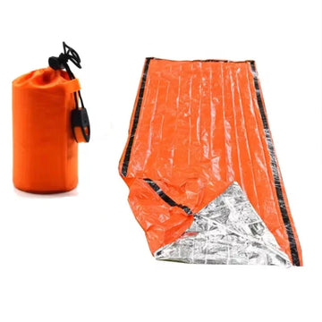 Sac de Couchage de Survie en Mylar Imperméable – 210x90 cm, Isolation Thermique 0°C à -10°C