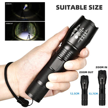 Lampe Torche LED Ultra Puissante en Aluminium - 5 Modes d&