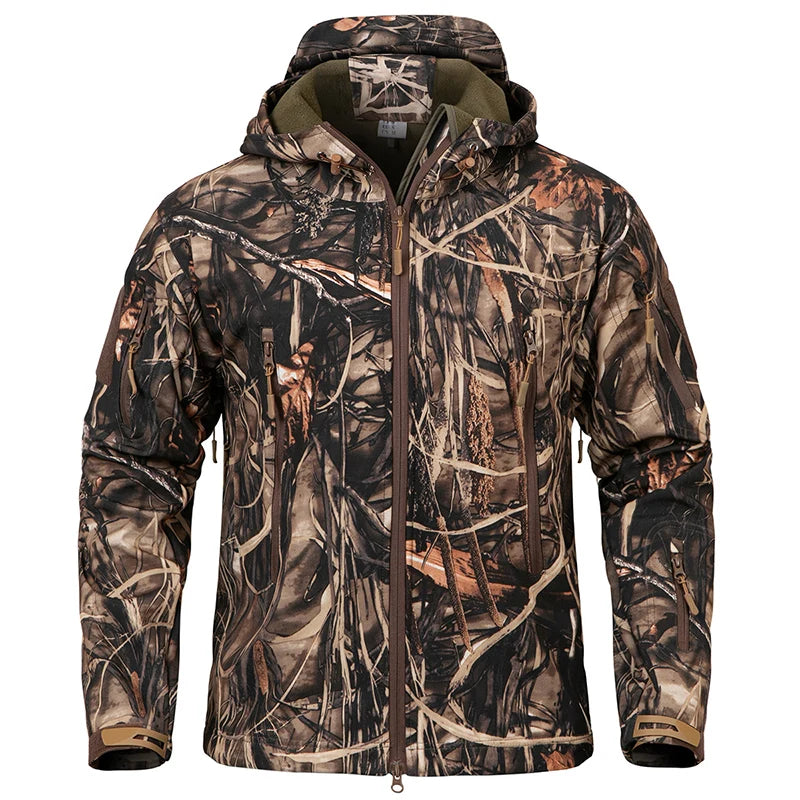 Veste Tactique Silencieuse Imperméable pour Hommes - Polyester, Confort Optimal