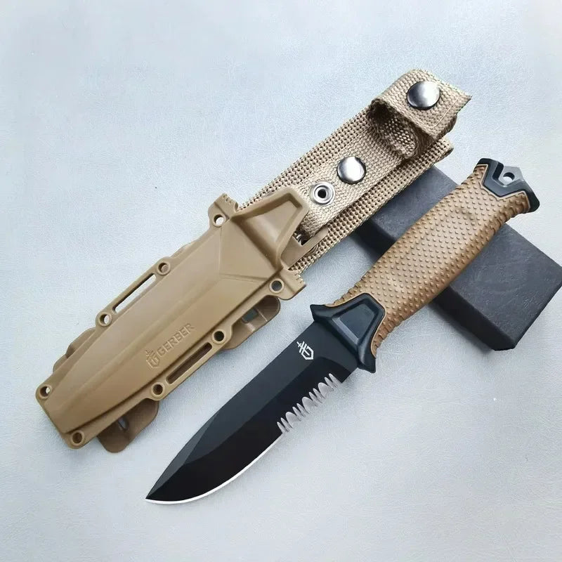 Variant image for Couteau de Survie Militaire en Acier Inoxydable – Lame de 9,8 cm avec Poignée Ergonomique-1