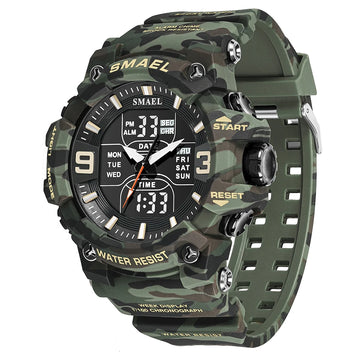 Variant image for Montre Digitale Militaire Imperméable avec Alarme et Double Fuseau Horaire-13