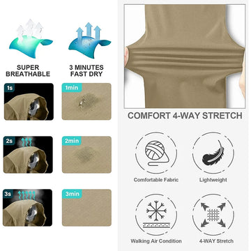 Pantalon Randonnée Homme Convertible Imperméable Tissu Respirant UPF 50