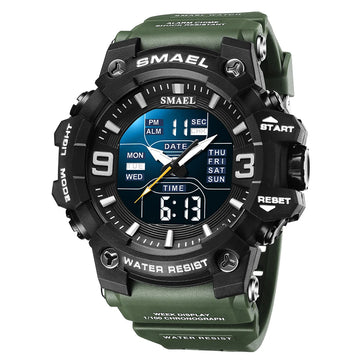 Variant image for Montre Digitale Militaire Imperméable avec Alarme et Double Fuseau Horaire-12
