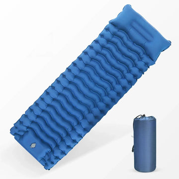 Matelas Gonflable WESTTUNE 2 Personnes Avec Oreiller Intégré et Pompe