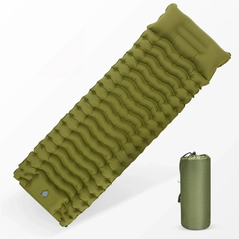 Matelas Gonflable WESTTUNE 2 Personnes Avec Oreiller Intégré et Pompe
