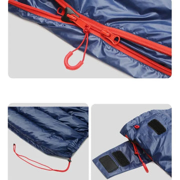 Sac de Couchage Ultra-Léger Imperméable 190x80 cm – Duvet de Canard, Température -2°C à 6°C, 980g