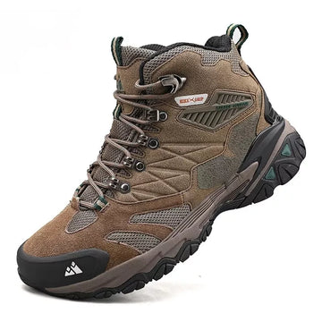 Bottes Randonnée Homme Hiver en Cuir Suédé – Chaudes et Antidérapantes, Idéales pour Trekking et Combat