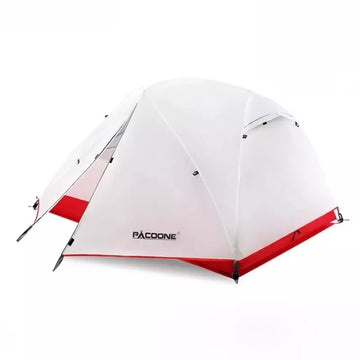 Tente de Trekking 2 Places Ultra-Légère – 201T Polyester, Étanche 3000 mm+, Double Couche, 4 Saisons, Arceaux en Aluminium