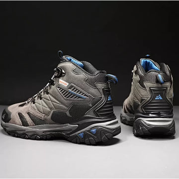 Bottes Randonnée Homme Hiver en Cuir Suédé – Chaudes et Antidérapantes, Idéales pour Trekking et Combat