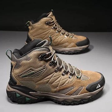 Bottes Randonnée Homme Hiver en Cuir Suédé – Chaudes et Antidérapantes, Idéales pour Trekking et Combat